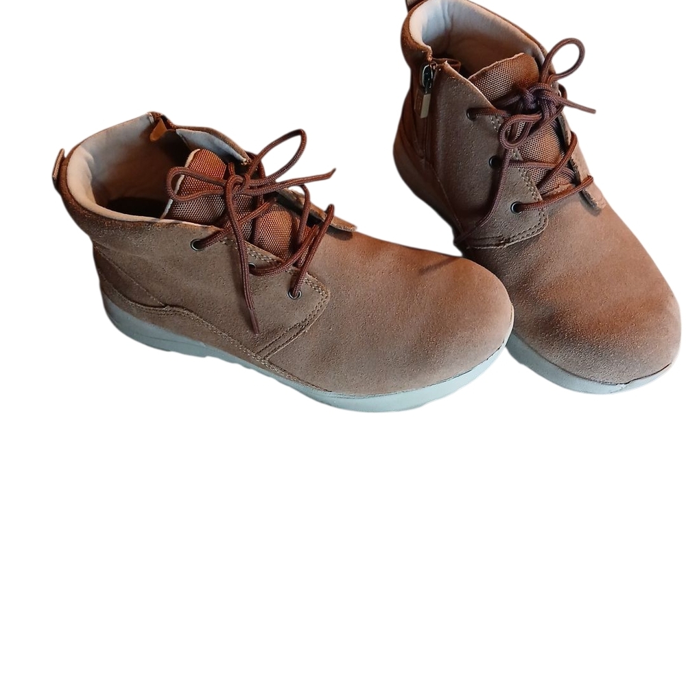 UGG Beige Suede Zipper Boots